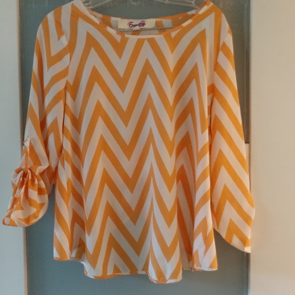 Emmetlee Chevron striped top